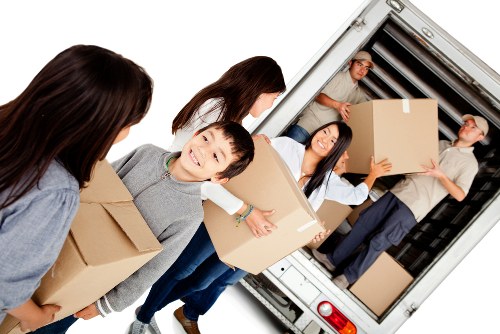 Removal team preparing a local home move in Childshill