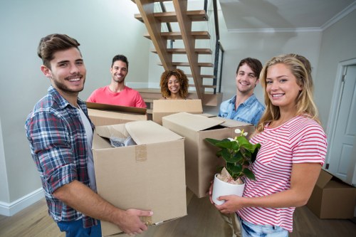 Movers helping with a home move in Childshill