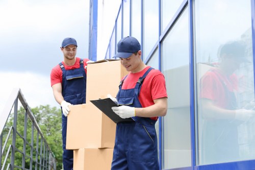 Household relocation with a removal van serving Childshill