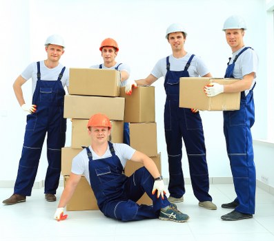Man With Van Childshill team preparing a safe move with protective equipment