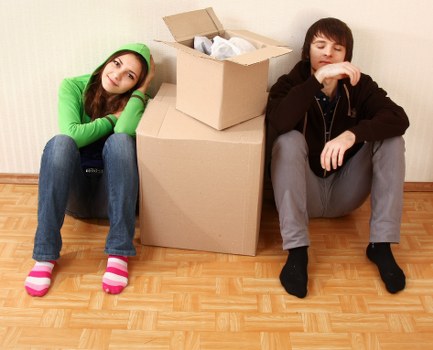 House movers handling furniture during a Childshill home removal