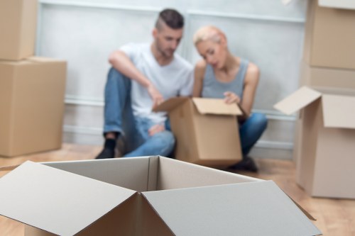 Removal team planning a house move in Childshill