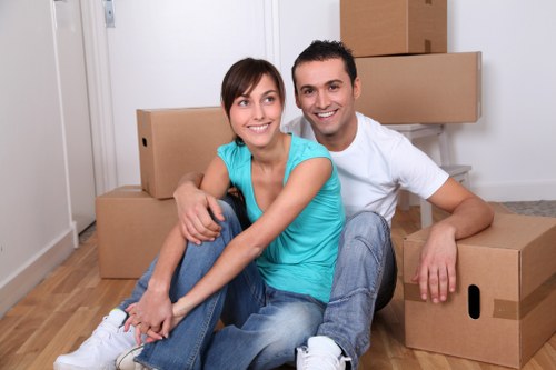 Careful loading for a move in Childshill