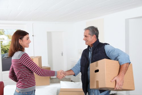 Packed boxes and moving support for a local Childshill relocation