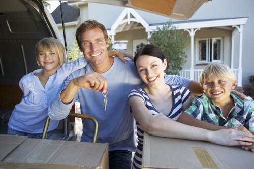 Careful moving of furniture from a local residential property