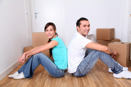 Local removal van prepared for a Childshill house move