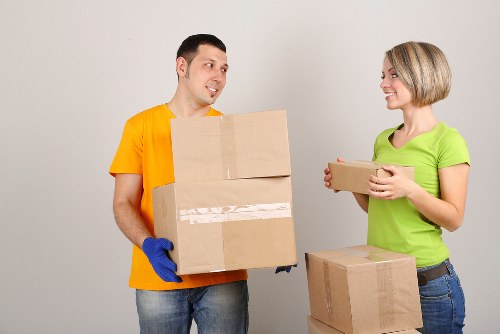 Careful loading for a Childshill man and van job